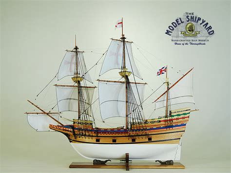 Mayflower Ii Wooden Scale Model Ship Port Beam The Model Shipyard