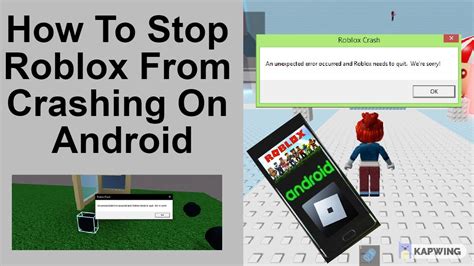 How To Stop Roblox From Crashing On Android Youtube