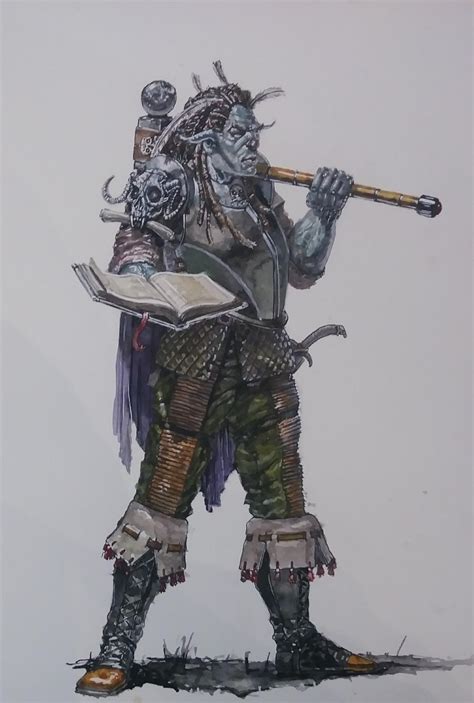 Rf Paxalim The Firbolg Death Cleric For Rhanibex Characterdrawing
