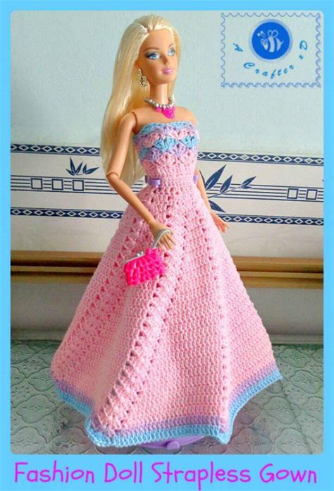 Free Crochet Barbie Clothes Pattern Diy Crafts