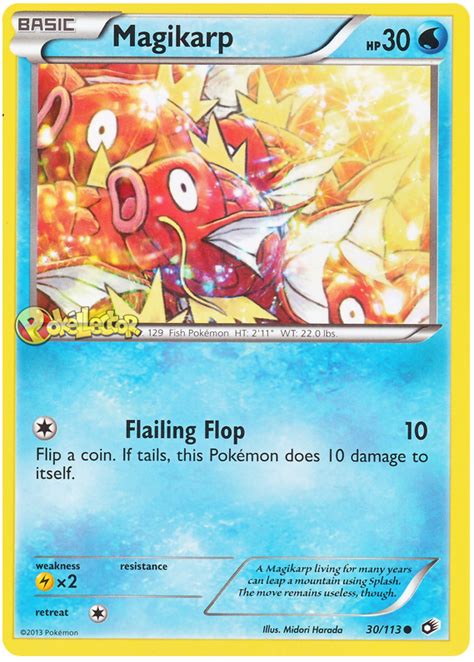 Magikarp has been featured on 28 different cards since it debuted in the base set of the pokémon trading card game. Magikarp - Legendary Treasures #30 Pokemon Card