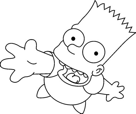 Bart Simpson Malvorlage Zum Ausdrucken Und Ausmalen