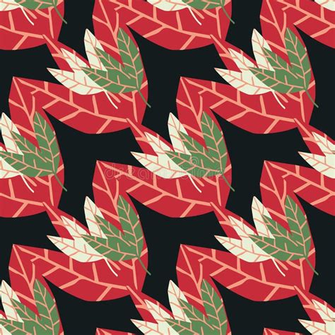 Creative Foliage Seamless Pattern Abstract Doodle Jungle Tropical