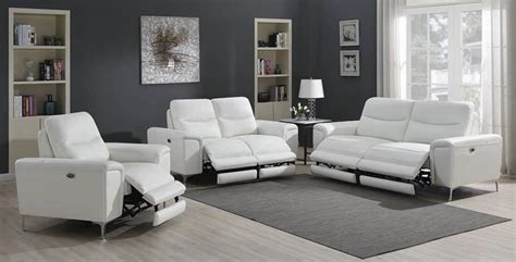 Largo Modern Leather Reclining Living Room Set Kfrooms