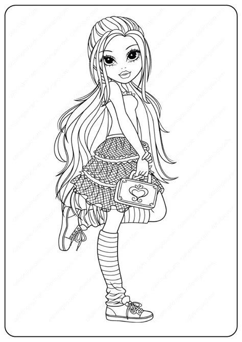 Printable New Moxie Girlz Coloring Pages Coloring Pages For Girls
