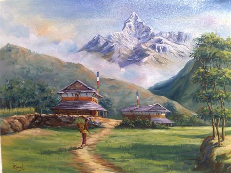 Lalitkala Creations Beautiful Watercolor Landscape