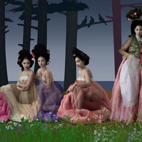 Women Of The Joseon Dynasty Nude Series X Cm X Cm By Chong Il Woo On Zealous