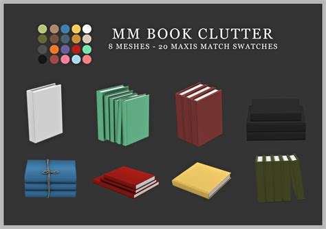 Leo 4 Sims Book Clutter • Sims 4 Downloads