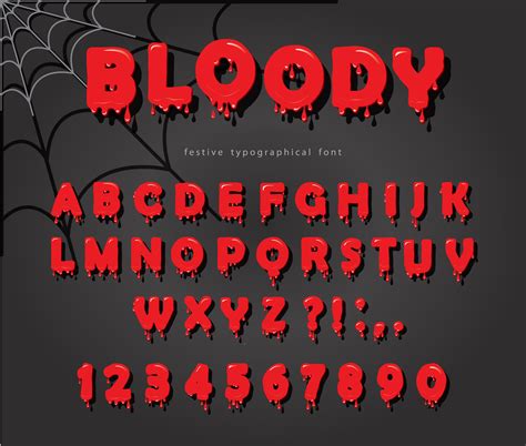 Halloween Alphabets Svg Bloody Alphabets Svg Bloody Letters Images