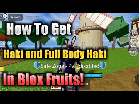 How To Get Haki And Full Body Haki In Blox Fruits YouTube