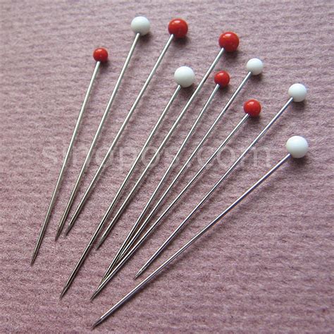Extra Fine Glass Head Quilting Pins Metal Iron Heat Resistant Ball