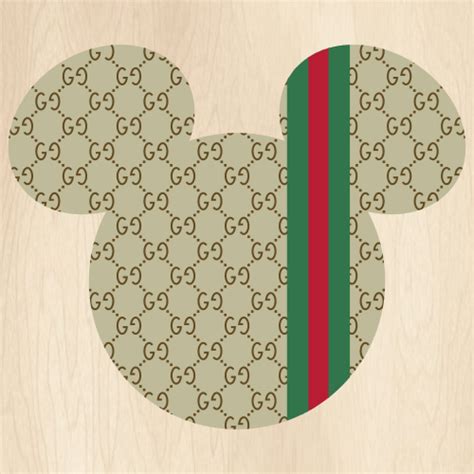 Gucci Band Mickey Head Pattern Svg Gucci Mickey Mouse Head Png