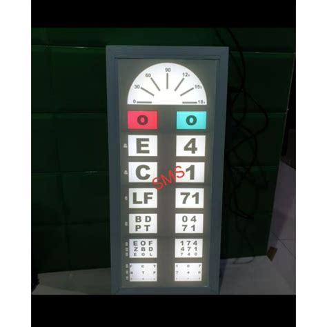 Jual Snellen Chart Electric Remote Alat Test Mata Elektrik Snelen Chart