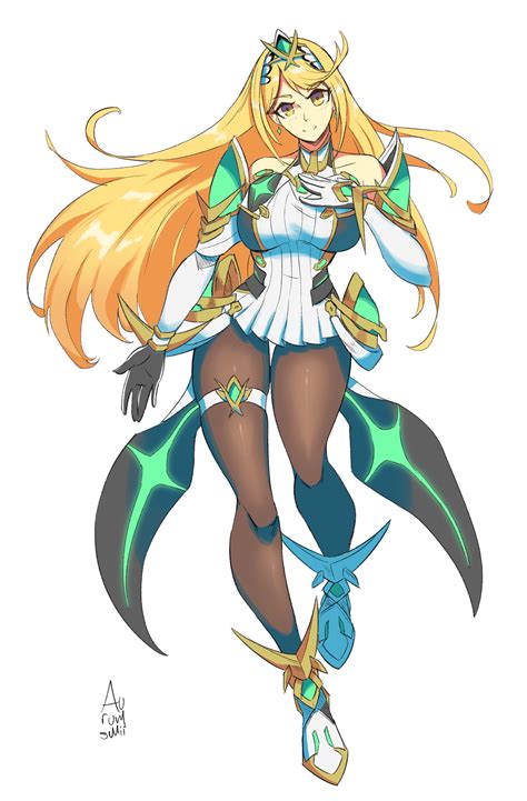 Mythra And Mythra Xenoblade Chronicles And 2 More Drawn By Aurumsmii