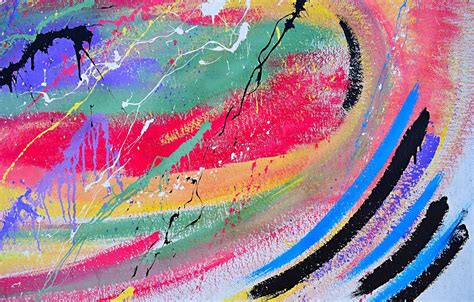 Wallpaper Colorful Art Splashes Textures Painting Paint Spots 4k