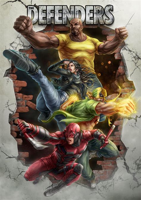 artstation the defenders jaynorn lin superhéroes marvel héroes marvel marvel cómics