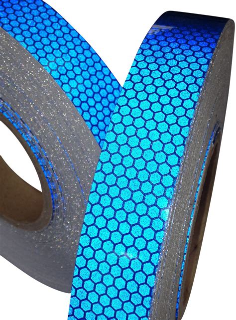 New High Intensity Reflective Tape Vinyl Blue 25mm X 25m Exterior