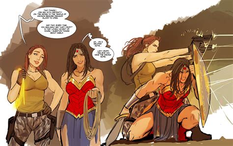 Lara Croft X Wonder Woman Shiniez By Stjepan Sejic ⋆ Xxx Toons Porn