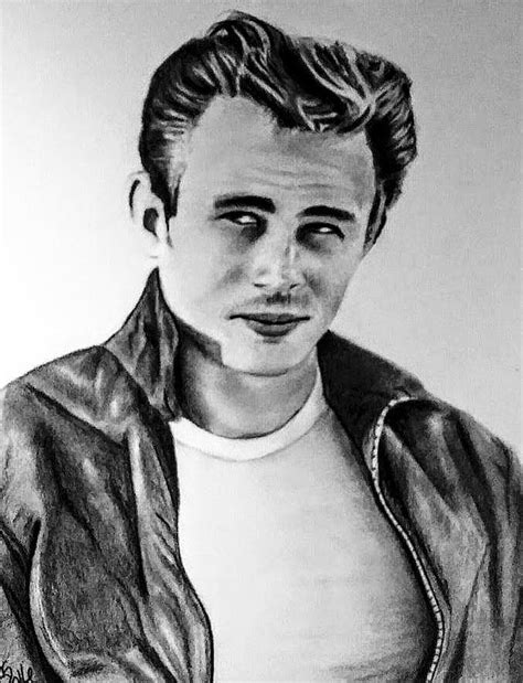 James Dean Drawing By Rebecca Snow Pixels