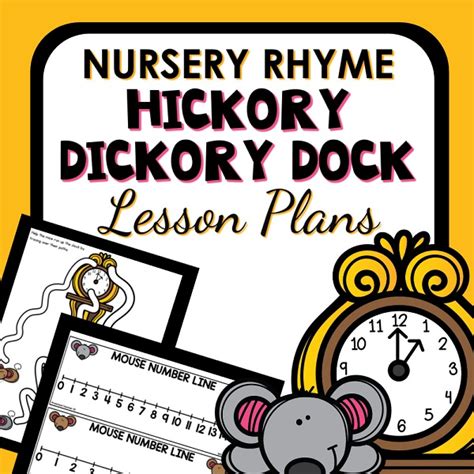 hickory dickory dock lesson plans preschool teacher 101