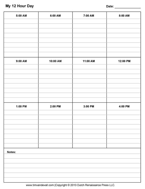 Printable 12 Hour Shift Schedule Shift Schedule Schedule Template