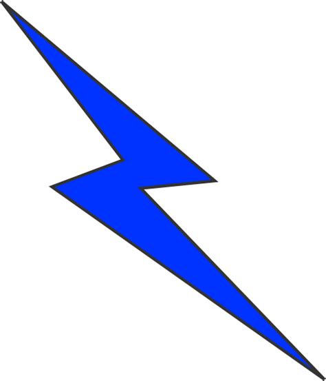 Blue Lightning Clip Art At Vector Clip Art Online Royalty