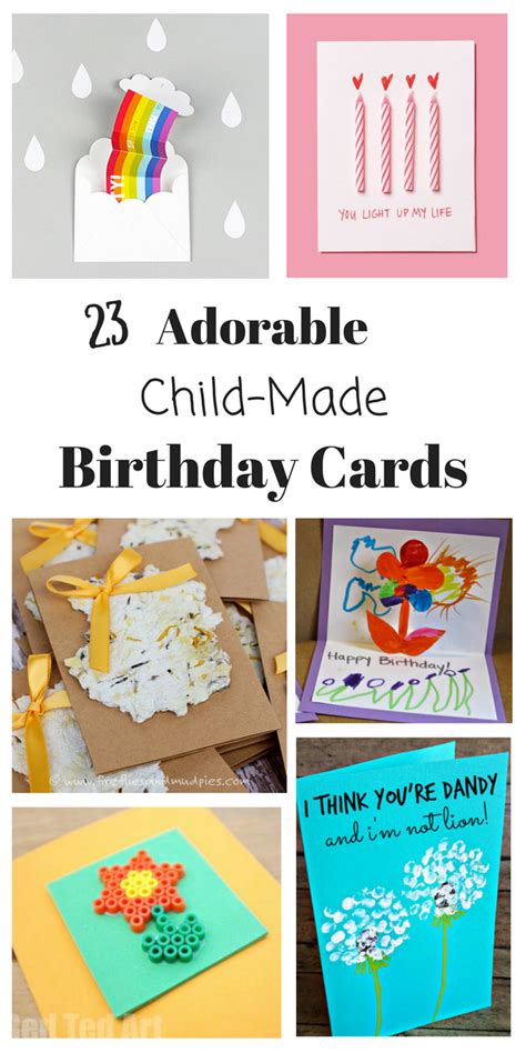 Check spelling or type a new query. Homemade Birthday Cards for Kids to Create! - How Wee Learn