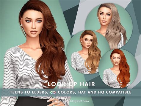Look Up Hair Sonya Sims Sims 4 Hairs