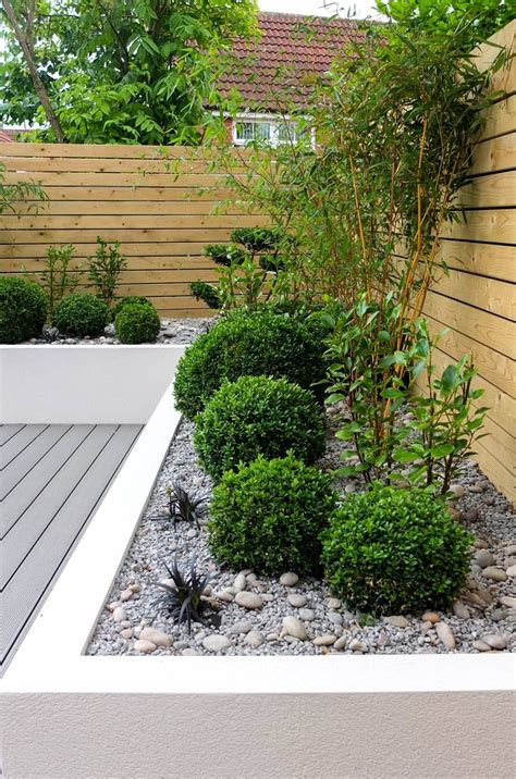 Use plants that's mature size will be the size you want them to be. Small, low maintenance garden yorkshire gardens minimalist style garden wood-plastic composite ...