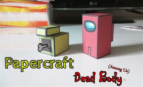 Papercraft Dead Body Among Us