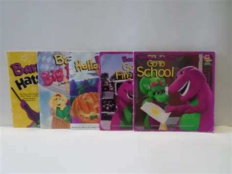 Barneys Kids Book Lot Of 5 Go To Series Bj And Baby Bop Hats Halloween