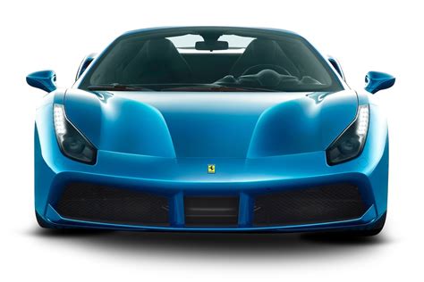 Download Blue Ferrari 488 Spider Car Png Image For Free