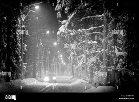 Dark Forest Road Night Hi Res Stock Photography And Images Alamy