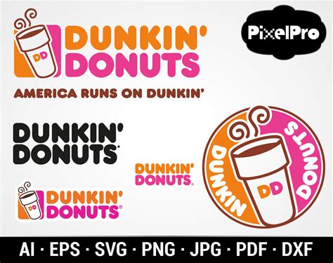 Dunkin Donuts Logo Vector Pdfsvgsvgepspngai File Etsy