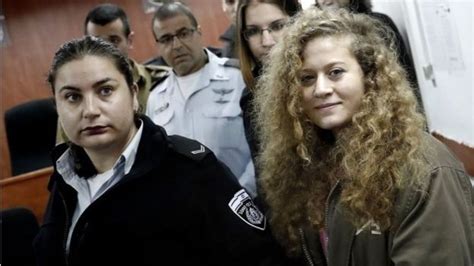 اسرائیلی فوجی کو تھپڑ مارنے والی فلسطینی لڑکی سزا کاٹنے کے بعد رہا Bbc News اردو