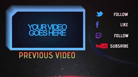 Best Top 10 Free Outros Template Sony Vegas After Effect Youtube