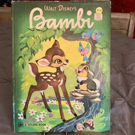 Disney Other Vintage Walt Disneys Bambi Book Poshmark