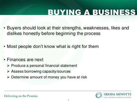 Key Considerations When Buying A Business