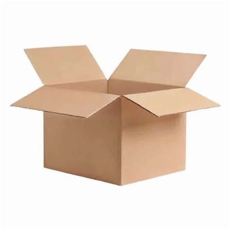 Brown Rectangular Single Wall 3 Ply Shipper Carton Box Sizelxwxh