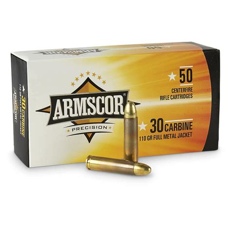 Armscor 30 Carbine Fmj 110 Grain 500 Rounds 210616 30 M1