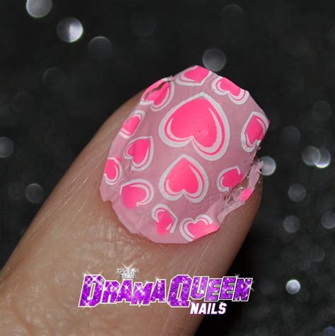 Drama Queen Nails Stamping Decal Tutorial The Easiest And Quickest