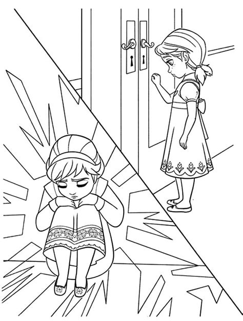 Elsa anna princess coloring pages. Princess Anna Feeling Lefted By Queen Elsa Coloring Pages ...