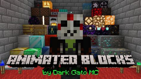 Update Animated Blocks V6 Minecraft Bedrock Edition Dark Gato Mc