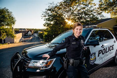 Ecpd Female Police Officer New Squad Car Downtown Eau Claire Wi Exclusive Commercial