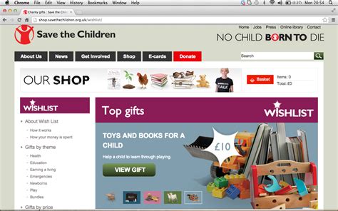 Gifts for everyone in the family! Wishlist: Virtual gifts online shop | Save the children ...