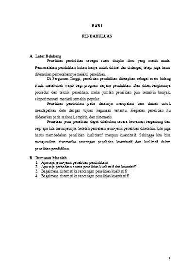 Bab Metode Penelitian A Jenis Dan Desain Penelitian Pdf Document Hot