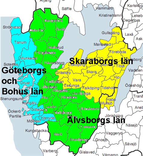 Västra götaland, län (county), southwestern sweden. Älvsborgs län - Wikipedia