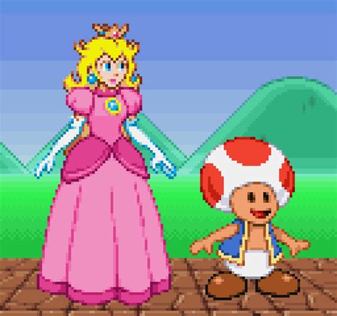 Pixel Art Mario Princess Peach