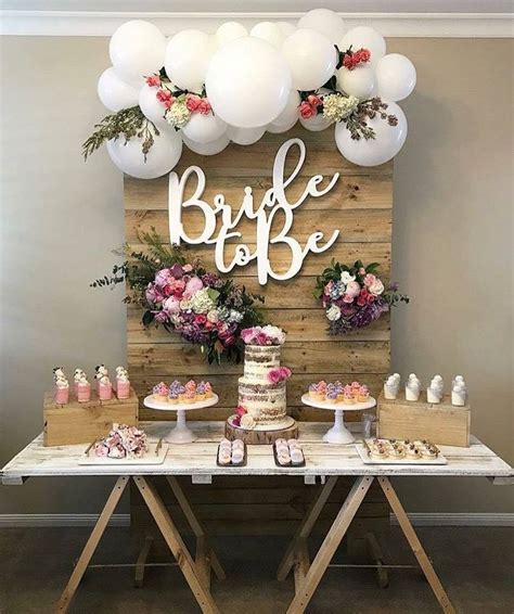Bride To Be💕 Creative Bridal Shower Ideas Bridal Shower Backdrop Bridal Shower Desserts