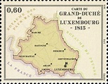 Luxembourg 2015 - Luxemburg-Karte 1815 | Estampilla postal, Sellos ...